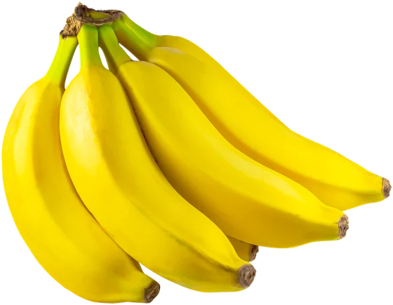 A bunch of ripe bananas